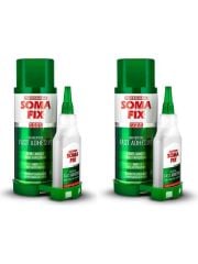Somafix 2 Adet Somafix 400+100 ml Hızlı Yapıştırıcı Çift Komponentli Mdf Kit Şok Yapıştırıcı